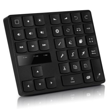 Bluetooth 5.0 Wireless Painting Keyboard - 35 Keys Keypad (Black) - 1
