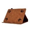 8" Tablet Case - Tower Embossed Leather Cover, Brown - 5