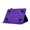 8" Tablet Case - Tower Embossed Leather Cover, Purple - 5