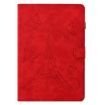 8" Tablet Case - Red Tower Embossed Leather Cover - 2