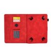 8" Tablet Case - Red Tower Embossed Leather Cover - 4