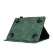 8" Green Tower Embossed Leather Tablet Case for Tablets - 5
