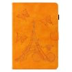8" Tablet Case - Tower Embossed Leather Cover, Khaki - 2