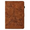 10" Tablet Case - Tower Embossed Leather Cover, Brown - 2