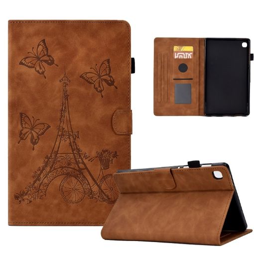 Samsung Galaxy Tab A7 10.4 2020 T500 Leather Tablet Case Brown - 1