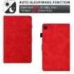 Samsung Galaxy Tab A7 10.4 2020 T500 Red Leather Tablet Case - 7