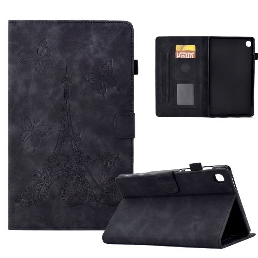 Samsung Galaxy Tab A7 10.4 2020 T500 Leather Tablet Case Black - 1