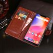 Ulefone S10 Pro Red Leather Case with Holder, Card Slots & Wallet - 6