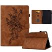 Samsung Galaxy Tab A7 10.4 2020 T500 Leather Case Peony Butterfly Brown - 1