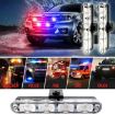 4 in 1 Car Grille Flash Lights, 16 LEDs, Wireless Remote, Red Warning - 7