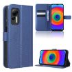 Ulefone Note 14 Blue Leather Phone Case with Diamond Texture - 1
