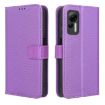 Ulefone Note 14 Purple Leather Phone Case - Diamond Texture Cover - 2
