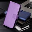 Ulefone Note 14 Purple Leather Phone Case - Diamond Texture Cover - 6