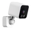 DP27 1080P Clock Plug Card WiFi Camera, Two-way Voice, US Plug White - 2