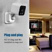 DP27 1080P Clock Plug Card WiFi Camera, Two-way Voice, US Plug White - 3