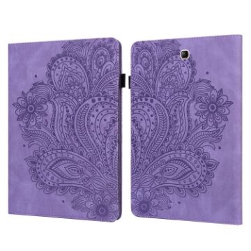 Peacock Embossed Leather Case for Samsung Galaxy Tab A 9.7 T550/T555 Purple - 1