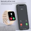 HT15 Gold Smart Watch - 1.85" Silicone Band, IP67 Waterproof, Bluetooth Call - 7