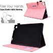 Samsung Galaxy Tab A8 10.5 2021 Pink Suede Leather Tablet Case - 5