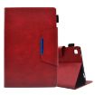 Samsung Galaxy Tab A8 10.5 2021 Red Suede Leather Case with Magnetic Clasp - 1