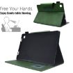 Samsung Galaxy Tab A 8.0 2019 Green Suede Magnetic Leather Case - 5
