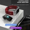 H21 Smart Watch: Detachable Earphone, Temp Measure, Bluetooth Call, Red - 5