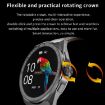 Silver BM01 Smart Watch - 1.45" Silicone Band, IP68 Waterproof, Bluetooth/NFC - 8