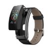 K50+ Smart Watch: 0.96" Leather Band, Detachable Earphone, Waterproof - 1