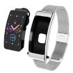 K50 1.08" Steel Band Smart Watch IP67 Waterproof Bluetooth Call Silver - 1