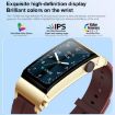 M6 Smart Watch: 1.5" Silicone Band, IP68 Waterproof, Bluetooth Call, Red - 6