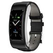 K60 Smart Watch: 1.08" Leather Band, Detachable Earphone, Waterproof - 1