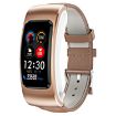 K60 Smart Watch: 1.08" Leather Band, Detachable Earphone, Waterproof - 1