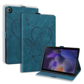 Samsung Galaxy Tab A8 10.5 2021 Butterfly Leather Case Blue - 1