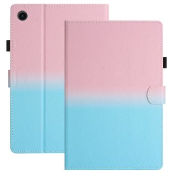 Galaxy Tab A7 2020 T500/T505 Pink Blue Gradient Leather Case - 1
