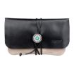 FIREDOG CL91 Grey Sheepskin Leather Tobacco Bag - Handmade & Portable - 1