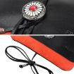 FIREDOG CL91 Grey Sheepskin Leather Tobacco Bag - Handmade & Portable - 3