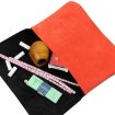FIREDOG CL91 Grey Sheepskin Leather Tobacco Bag - Handmade & Portable - 5