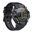 PG666 Smart Watch - 1.39" TFT, Bluetooth Call, Heart Rate/BP Monitor (Black) - 2