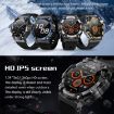 PG666 Smart Watch - 1.39" TFT, Bluetooth Call, Heart Rate/BP Monitor (Black) - 4