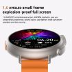 MT30 Smart Watch: 1.6" HD Screen, Voice Calls, Blood Oxygen, Black Strap - 5