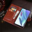 Ulefone Note 14 Red Leather Phone Case with Holder - Crazy Horse Texture - 4