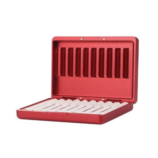 IQOS Series Red Aluminum Alloy Dust-proof Cigarette Case - 20 Capacity - 1