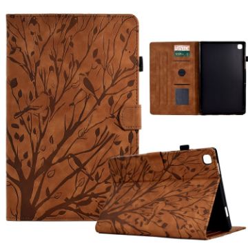 Samsung Galaxy Tab A7 2020 Brown PU Case with Wake/Sleep Function - 1