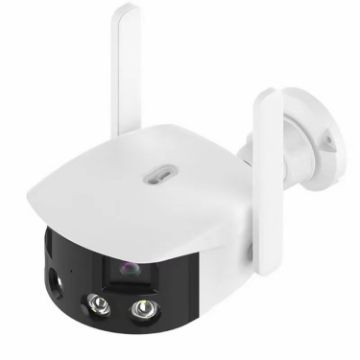 Q38 WIFI AI Alarm 180 Dual 2MP IP Camera - UK Plug, Humanoid Recognition - 1