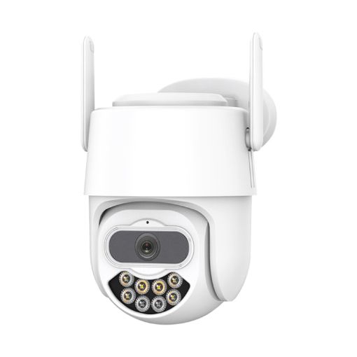 QX82 400W Dual Screen Dual Channel IP Camera, UK Plug, Synchronous Monitoring - 1
