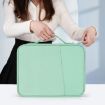 Green Cloth Texture Leather Bag for 9.7-11 Inch Laptop - Portable Case - 7