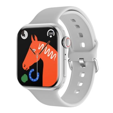 IW9 Smart Watch 2.05" Square Screen, Bluetooth Calls, Blood Oxygen, Silver - 1