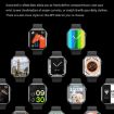 IW9 Smart Watch 2.05" Square Screen, Bluetooth Calls, Blood Oxygen, Silver - 9