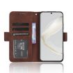 Huawei nova 11 Leather Phone Case - Brown, Card Slots, Calf Texture - 5