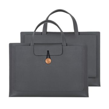 Universal 13-14" Elastic Thread Button Laptop Bag - Dark Grey - 1