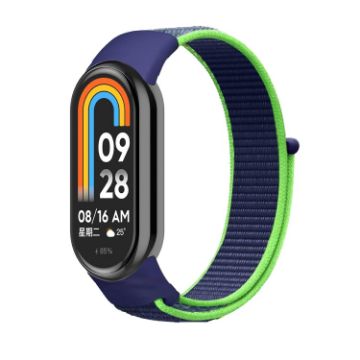 Xiaomi Mi Band 8 Loop Nylon Watch Band - Lime Green Replacement Strap - 1